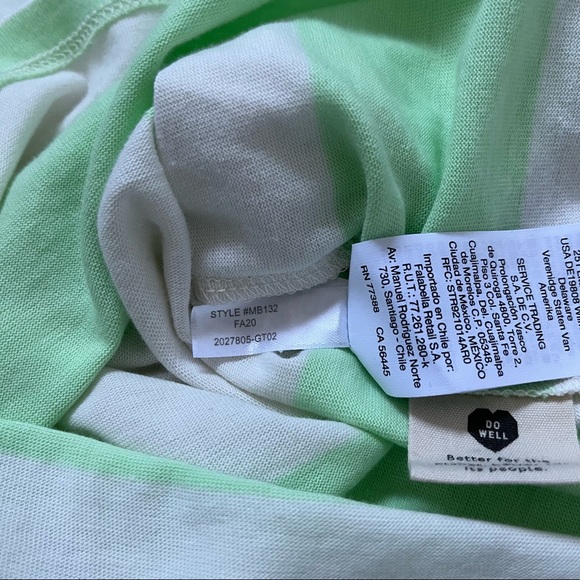 Madewell Essential Tee Brookline Stripe Supima Cotton Shirt Women’s Size XXS - Picture 8 of 8